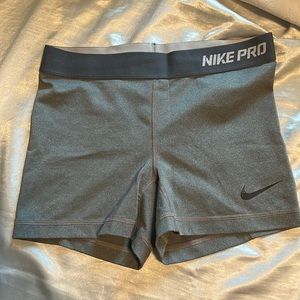 NIKE PRO 3 inch spandex short grey